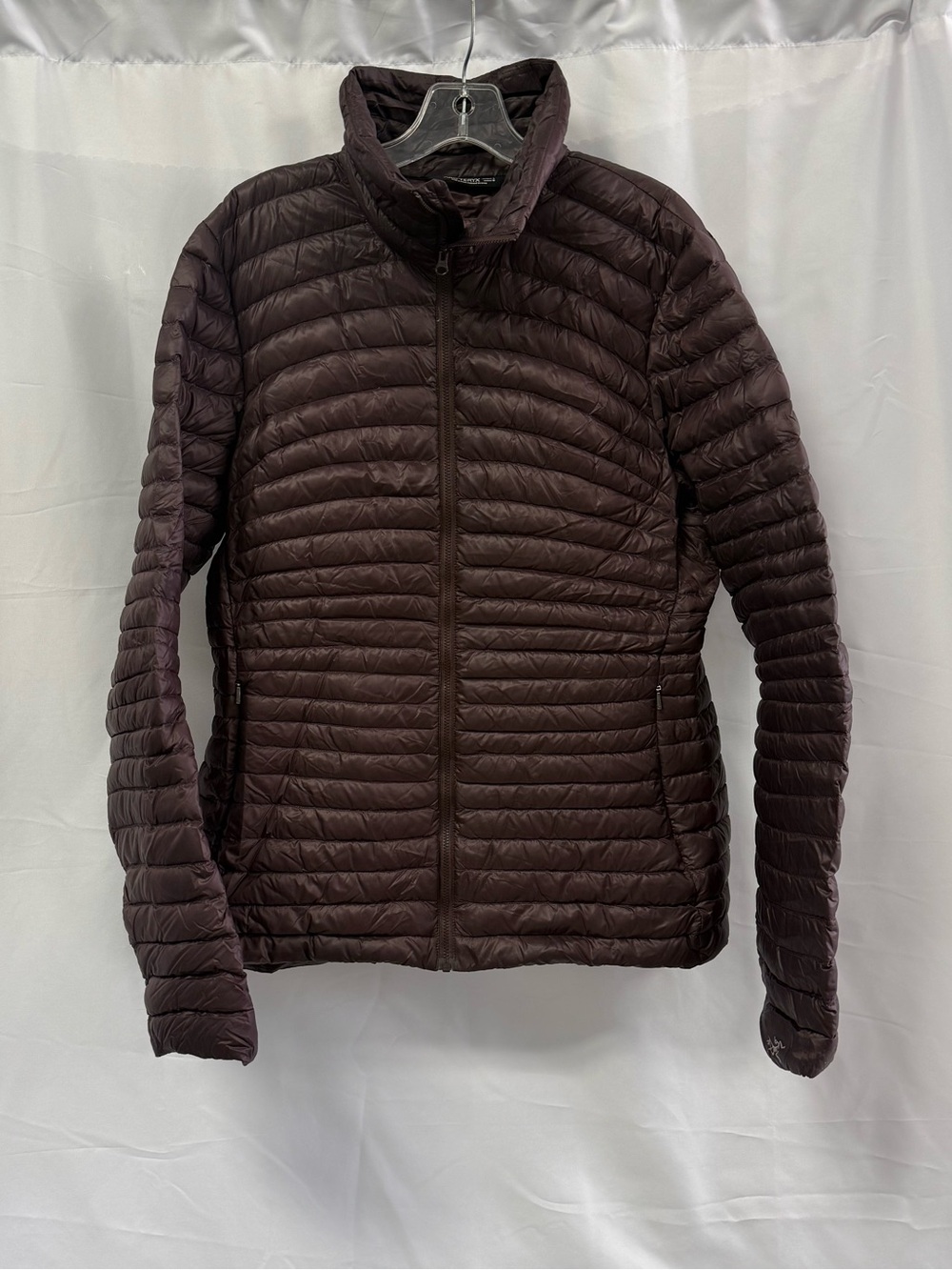 Arc’teryx Yerba Puffer Coat Jacket Goose Down Brown Purple Women’s Large